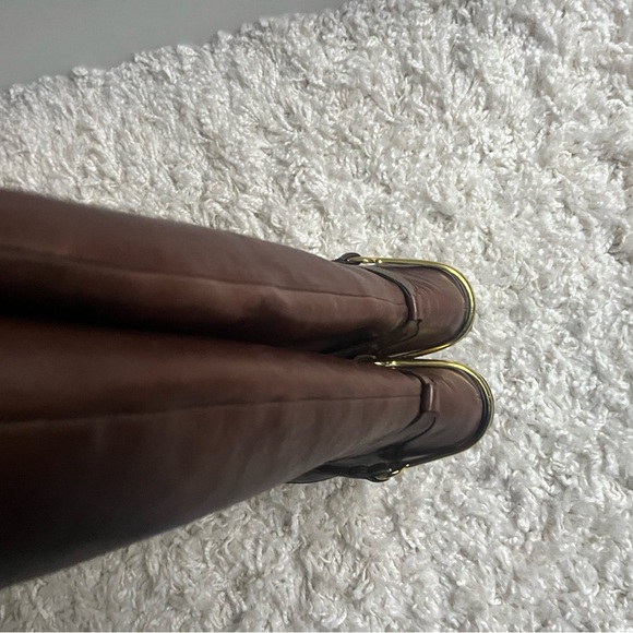 Ralph Lauren Brown Heeled Boots - Picture 5 of 6